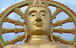Buddha in Koh Phangan in Thailand.