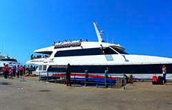 Koh Samui Ferry before departure at the Pier in Koh Phangan.